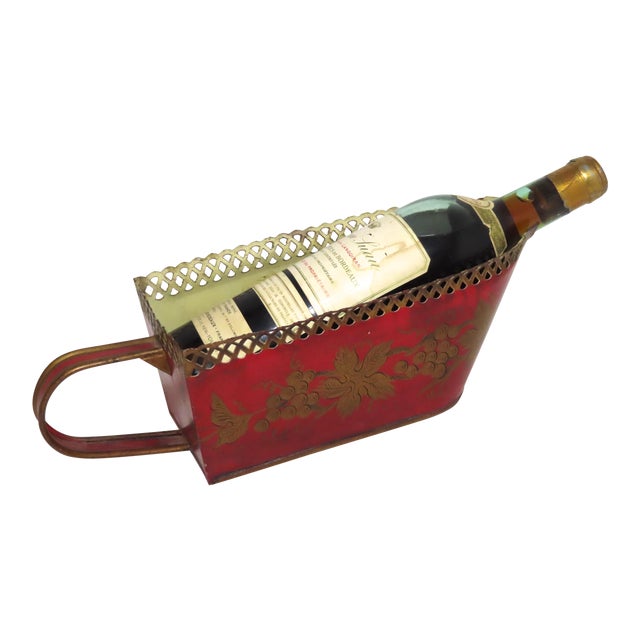 This is a Very Nice Looking Antique French Wine Bottle Caddy - Holder. Circa Early 1900s. It is Completely Hand Made -...