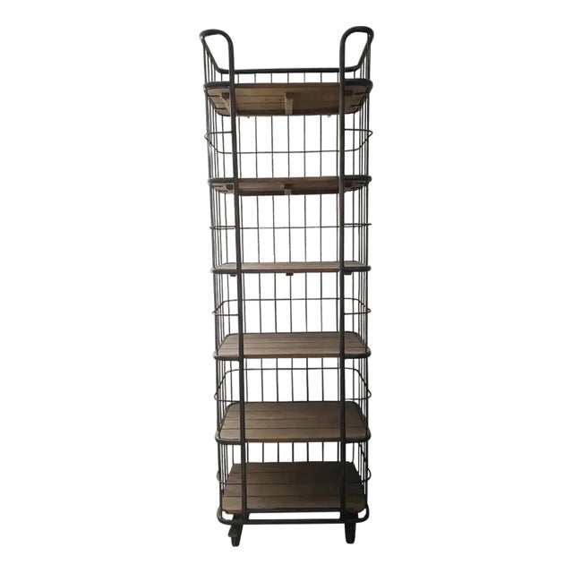 1990s Restoration Hardware Bakers Rack For Sale