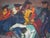 Pierre Ambrogiani, The Arrival of the Bull, Signed Oil on Canvas For Sale - Image 4 of 18