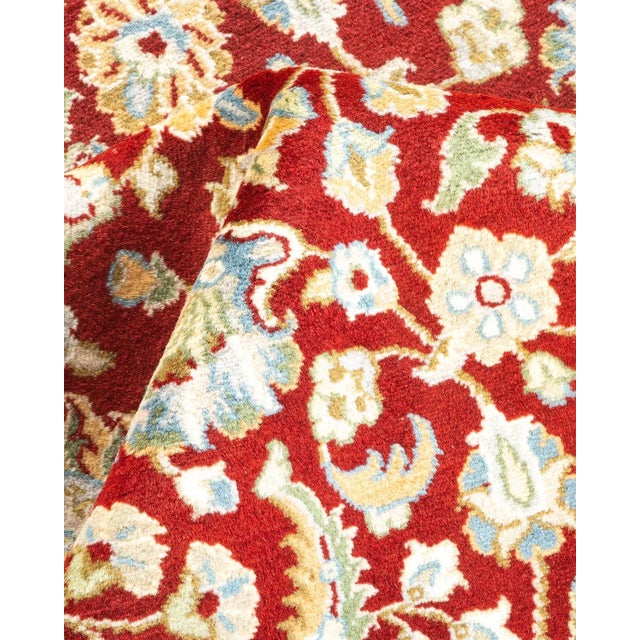 Textile Mogul, One-of-a-Kind Hand-Knotted Area Rug in Orange, 4' 1" x 6' 3" For Sale - Image 7 of 8