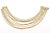 Vintage Gold Wash Over Sterling Silver Beaded Strand Link hbhhhNecklace With Egyptian Clasp For Sale In Miami - Image 6 of 9