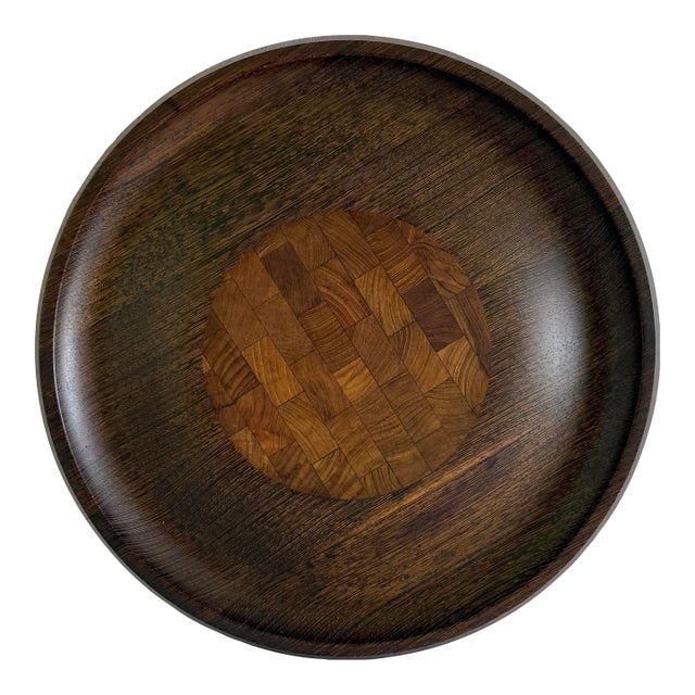 1960s Dansk Rare Woods Wenge & Teak Reversible Serving Board, Jens Quistgaard Design For Sale