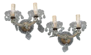 Maria Theresa Crystal Wall Lights, 1950s, Set of 2
