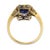 Edwardian Style 1.40 Carat Sapphire Diamond 18k Yellow Gold Ring, Size 7 For Sale In Los Angeles - Image 6 of 6