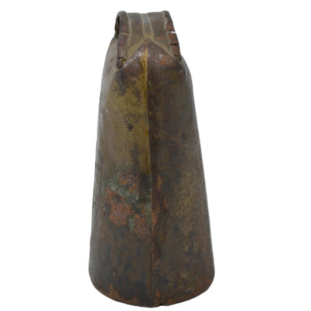 Vintage Italian Metal Cow Bell For Sale - Image 4 of 7