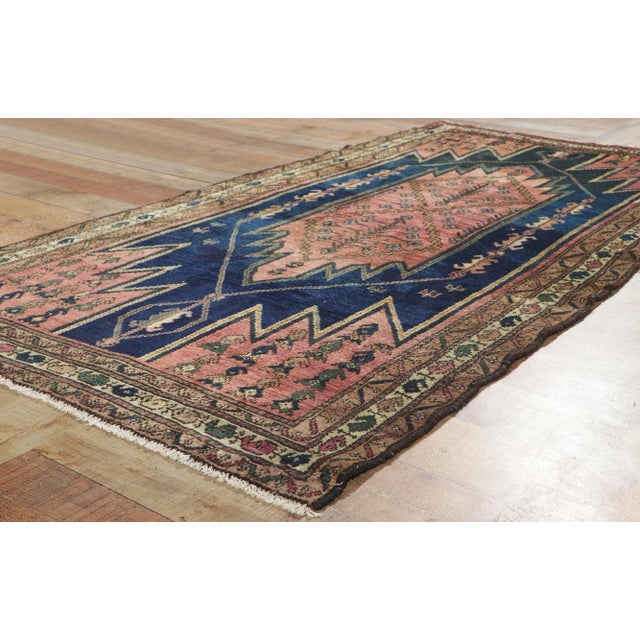 Early 20th Century Antique Persian Malayer Rug, 03'06 X 06'11 For Sale - Image 4 of 10