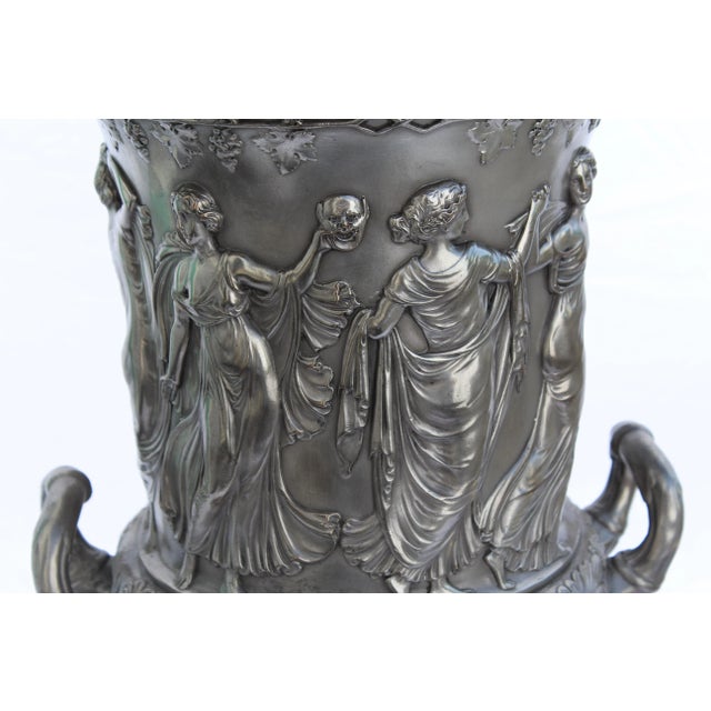 Mediterranean Medici Urns Classical Design Used as Champagne Bucket For Sale - Image 3 of 10