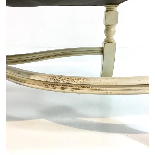 2010s Currey & Co. French Country Windsor Settee For Sale - Image 5 of 8