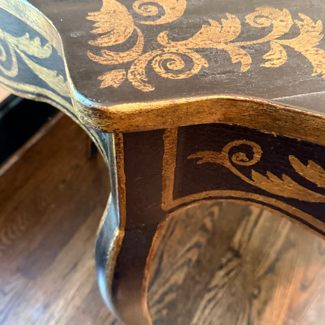 Wood Amy Howard Parcel Gilt Side Table For Sale - Image 7 of 8
