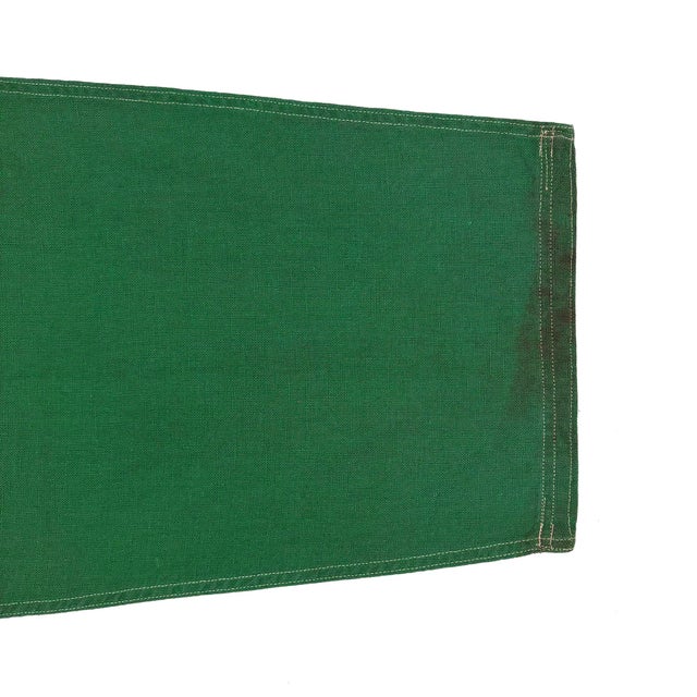 Vintage Cotton Nautical Signal Flag For Sale - Image 4 of 4