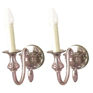 Glass Wall Lamps in Factory Design from Palwa, Germany, 1960s, Set of 2 For Sale