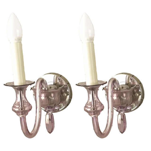 Glass Wall Lamps in Factory Design from Palwa, Germany, 1960s, Set of 2 For Sale