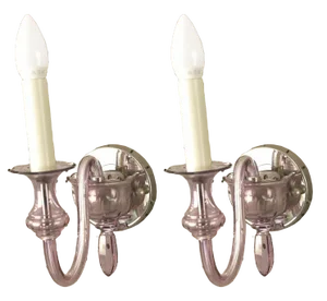 Glass Wall Lamps in Factory Design from Palwa, Germany, 1960s, Set of 2