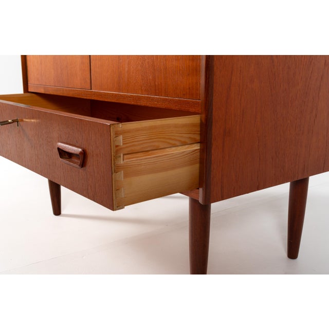 Vintage Danish Teak Cabinet with Drawer, 1960s For Sale - Image 9 of 13