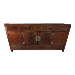Late 20th Century Mahogany Milling Road SideBoard W/ Hidden Compartments For Sale