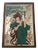 Vintage Art Nouveau Advertising Painted Mirror, 1980s For Sale