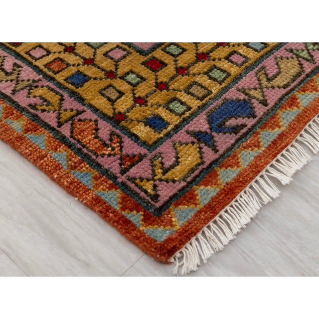 9x12Ft. Brunt Orange Persian Hand Knotted Wool Rugs For Sale - Image 14 of 17