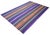 Bright Multi Color Striped Turkish Rug, 5'6x8'6 Authentic Village Kilim, Mid Century Modern Home Decor For Sale - Image 6 of 12