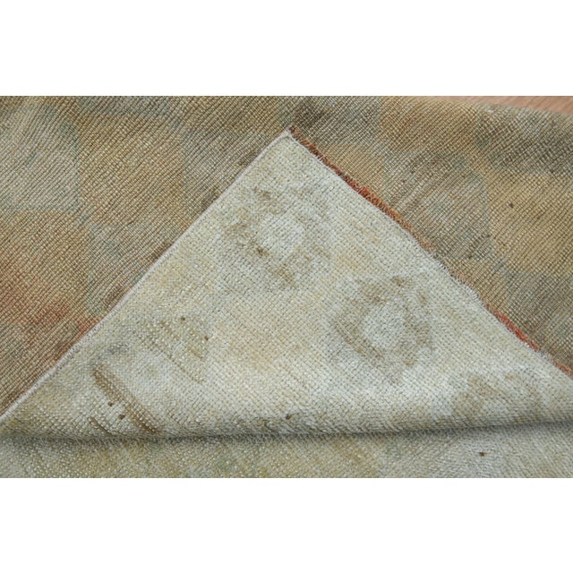 Textile 1970s Vintage Handmade Wool Cotton Turkish Beige Area Rug For Sale - Image 7 of 11