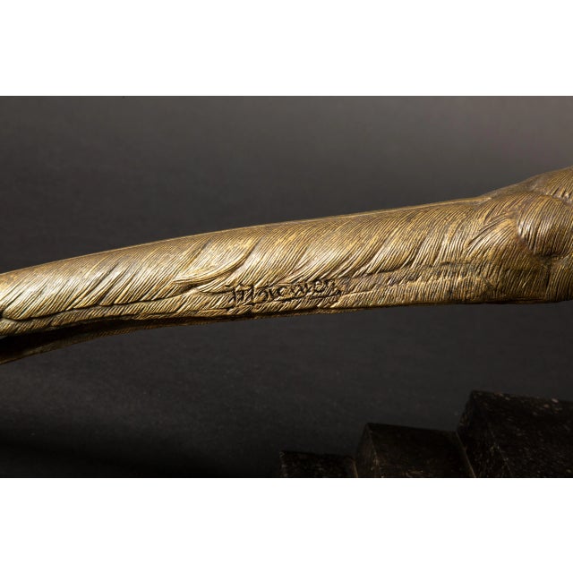 Gilded Bronze Pheasant Sculpture by Jules Moigniez 16"H For Sale - Image 4 of 6