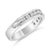 Contemporary IGI Certified 1/2 Cttw Round Brilliant Cut Diamond 18K White Gold Channel Set Eternity Style Wedding Band Ring - Size 6 For Sale - Image 3 of 7