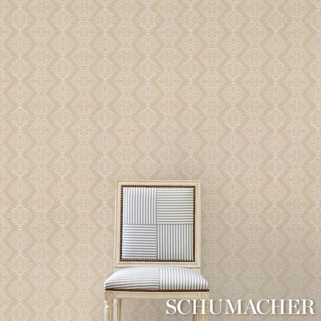2020s SAMPLE - Schumacher Berkeley Wallpaper In Wheat For Sale - Image 5 of 5