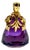 Antique Art Nouveau 14k Gold & Amethyst Fob, Circa 1900 For Sale