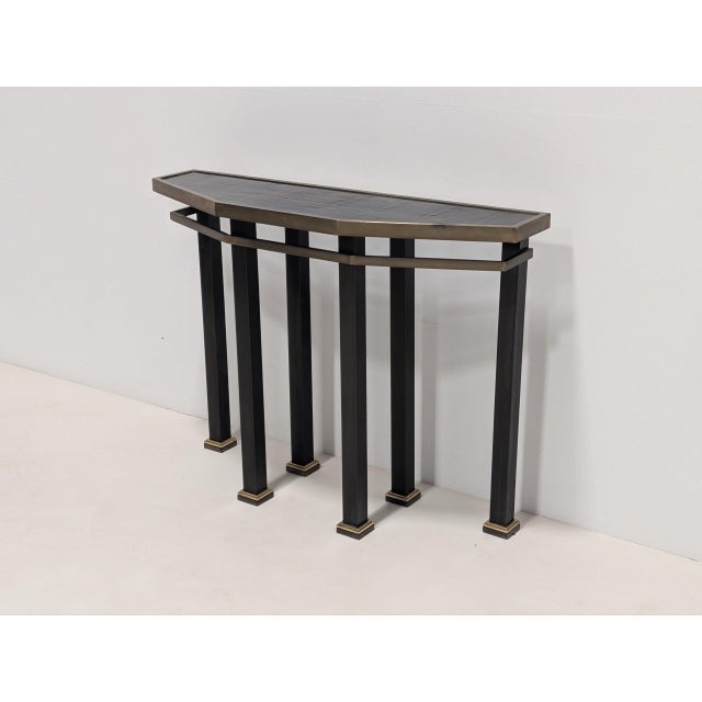 Bespoke Brass Console Table For Sale - Image 8 of 13