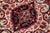1980s Shabby Chic Persian Red/Blue Wool Rug - 6'7'' X 9'10'' For Sale - Image 5 of 10