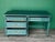 1970s Mid-Century Forrest Green High Gloss Lacquered Desk of Four Drawers For Sale - Image 5 of 11