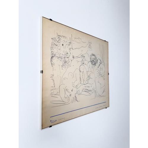 Vintage Picasso at Villa Medici Exhibition Poster, 1983 For Sale - Image 12 of 16