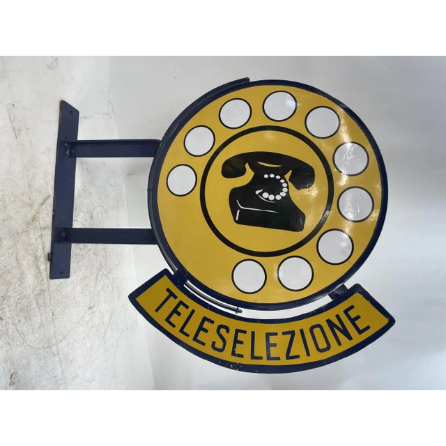Double-Sided Teleselection Sign in Metal For Sale - Image 13 of 13