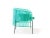 Contemporary Mint Caribe Lounge Chair by Sebastian Herkner For Sale - Image 3 of 7