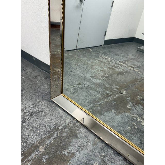 2010s Bassett Mirror Company Venetian Style Beaded Floor Mirror For Sale - Image 5 of 12