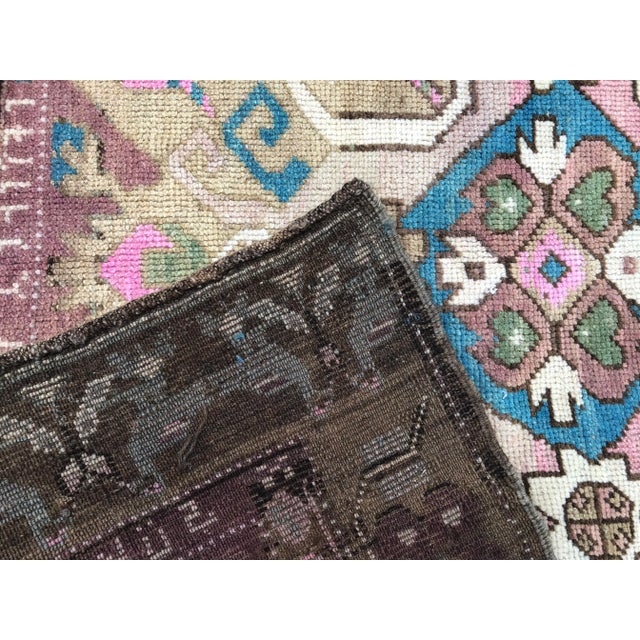 1960s Vintage Oushak Turkish Rug - 4′9″ × 10′7″ For Sale - Image 4 of 11