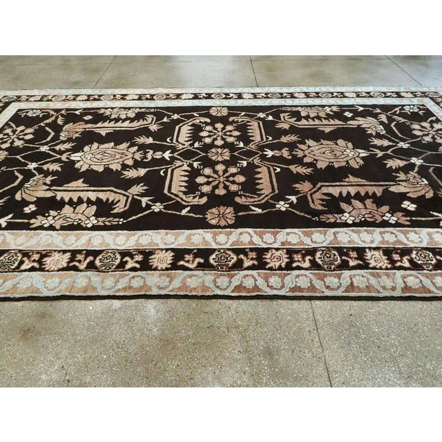 Textile Galerie Shabab Collection Mid-20th Century Indian Cotton Agra Carpet For Sale - Image 7 of 10