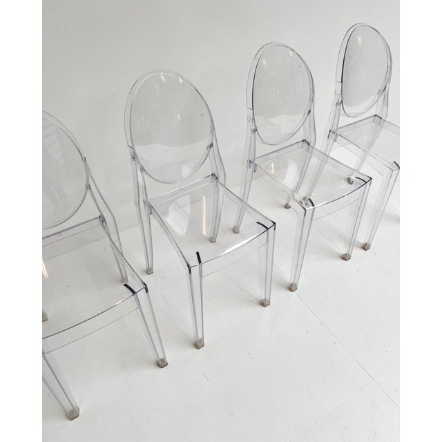 Kartell Vintage Victoria Ghost Chairs by Philippe Starck for Kartell, 2000, Set of 4 For Sale - Image 4 of 15