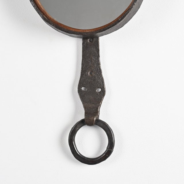 Wrought Iron Mirror by Léopold Gest, France, 1970 For Sale - Image 11 of 12
