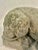 Gray Vintage Weathered Concrete Recumbent Lion Garden Sculpture 16.5” For Sale - Image 8 of 10