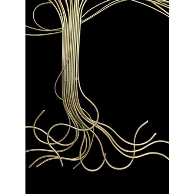 ​Bring organic elegance and dramatic mid-century flair to your walls with this stunning vintage brutalist-style "Windswept...