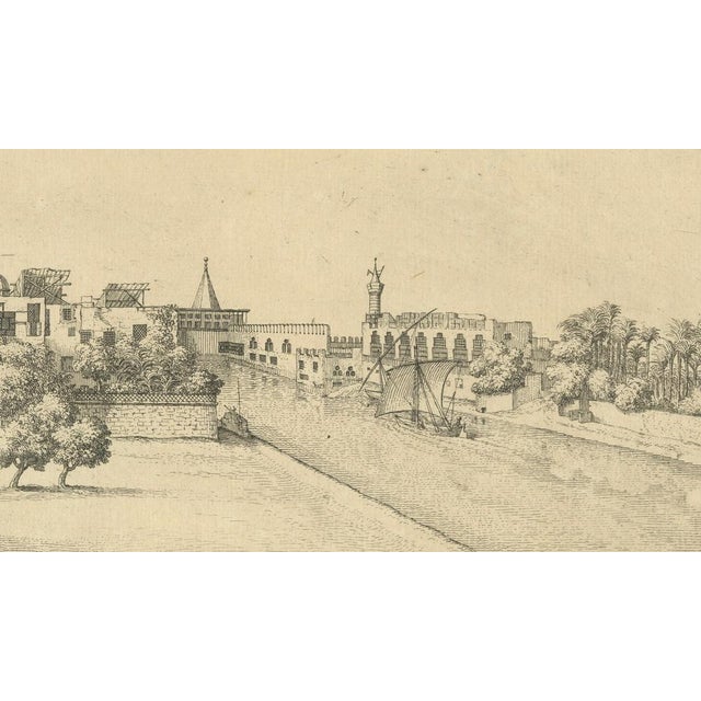 Norden, View of Deir el-Tin near Cairo Antique Egypt City, Engraving, 1755 For Sale - Image 9 of 10