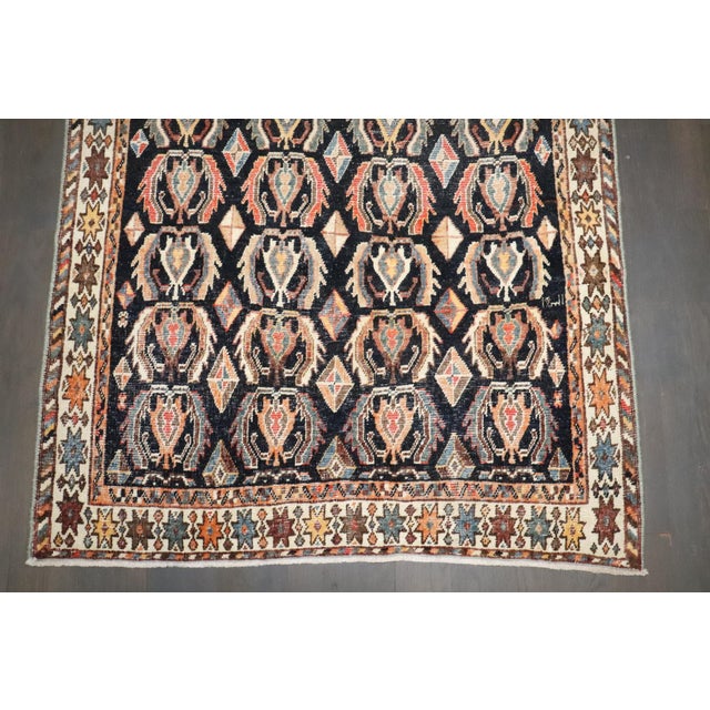 Persian Antique Persian Shiraz Throw Rug - 3'5" x 5'4" For Sale - Image 3 of 5