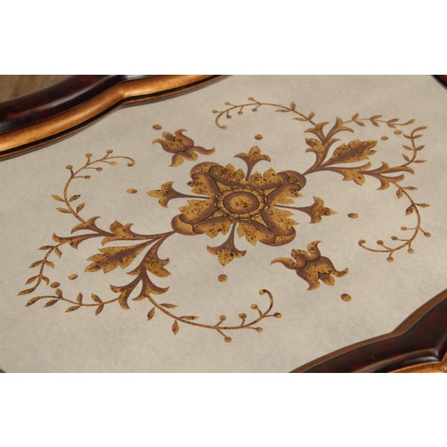 Late 20th Century English Regency Style Partial Gilt Faux Bamboo Tray Table For Sale - Image 9 of 12