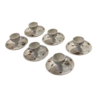 Antique Nymphenburg Porcelain Egg Cups - Set of 6 For Sale