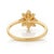 14k Gold Victorian Inspired Fancy Yellow Diamond Flower Cluster Ring Size 8 For Sale - Image 11 of 17