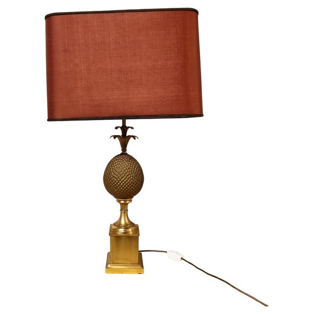 Brass Pineapple Table Lamp, 1970s For Sale - Image 12 of 12