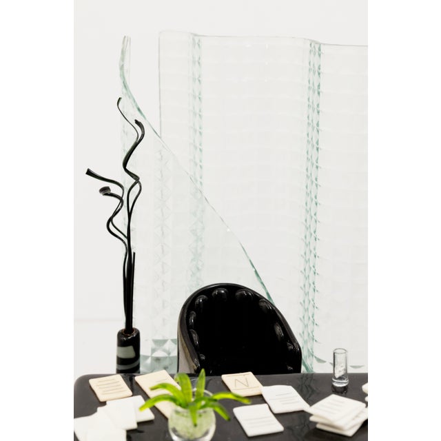 1980s Emily Brock Postmodern Office Signed 1997 Fused Art Glass Table Sculpture For Sale - Image 5 of 11