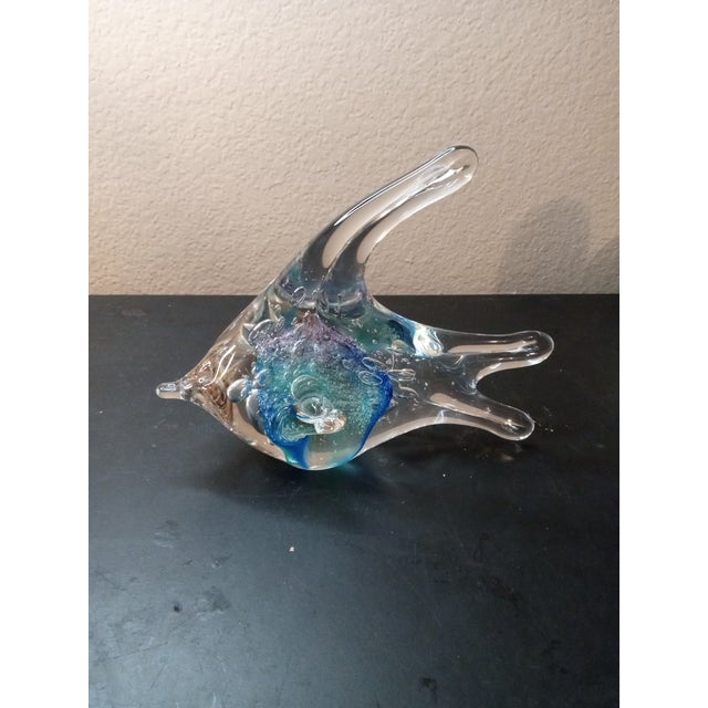 1980s Signed Gordon Studio Australia Art Glass Fish Sculpture For Sale In Dallas - Image 6 of 7