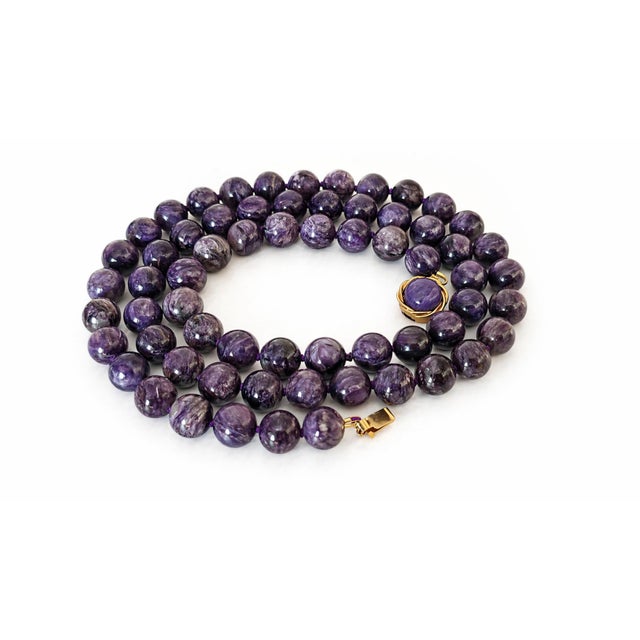 Necklace Length: 33.5 inches (85 cm). Bead Size: 12 mm smooth, round beads of excellent quality. Total Weight: 168 grams...