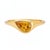 Metal Pear Citrine East-West Ring, Size 7.5 For Sale - Image 7 of 13